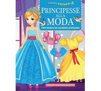 Colora e ritaglia. Principesse alla moda