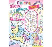 Colora gioca attacca gli unicorni. Activity book con puffy stickers. Ediz. illustrata