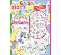 Colora gioca attacca gli unicorni. Activity book con puffy stickers. Ediz. illustrata