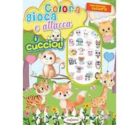 Colora gioca attacca i cuccioli. Activity book con puffy stickers. Ediz. illustrata