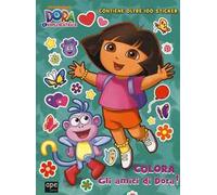 Colora gli amici di Dora! Dora l'esploratrice. Con adesivi. Ediz. illustrata