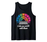 Colora Il Nostro Mondo con Musica Pianoforte Design Canotta