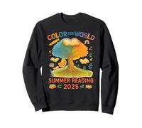 Colora il nostro mondo | Lettura estiva 2025 | Tree Book Lover Art Read Felpa