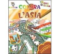 Colora l'Asia. Con stickers. Ediz. illustrata
