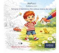 Colora Simone il bambino che voleva vivere da solo