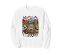 Colorado Acquerello Mountain Adventure Travel Design Felpa