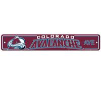 Colorado Avalanche Insegna 4x24 Plastica Stile Stradale CO