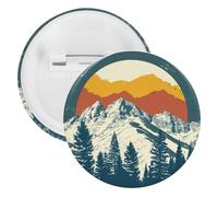 Colorado Bandiera Montagna Bottoni Pin Distintivi Banda Stagnata Spille Mestieri per Camicie Vestiti Borsa Accessorio, 20PCS, plastica e latta