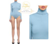 COLORADO BODY Di Wolford M Medio Blu Icy Hellblau Collo Alto Chiuso