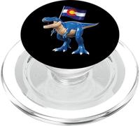 Colorado Dinosaur T-Rex Denver Flag Boulder Sci Uomo Donna PopSockets PopGrip per MagSafe