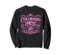 Colorado EST 1876 La Montagna Vintage dello Stato del Centenario Felpa