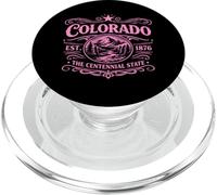 Colorado Est 1876 La montagna vintage dello Stato del Centenario PopSockets PopGrip per MagSafe