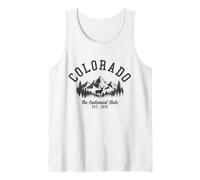 Colorado Il Centenario Stato EST. 1876 Annata Canotta