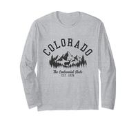 Colorado Il Centenario Stato EST. 1876 Annata Maglia a Manica