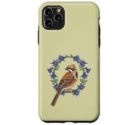 Colorado Lark - Festone con uccellino circondato da colombina blu Custodia per iPhone 11 Pro Max