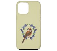 Colorado Lark - Festone con uccellino circondato da colombina blu Custodia per iPhone 12 Pro Max