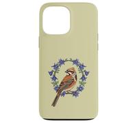 Colorado Lark - Festone con uccellino circondato da colombina blu Custodia per iPhone 13 Pro Max