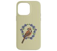 Colorado Lark - Festone con uccellino circondato da colombina blu Custodia per iPhone 14 Pro Max