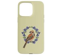 Colorado Lark - Festone con uccellino circondato da colombina blu Custodia per iPhone 15 Pro Max