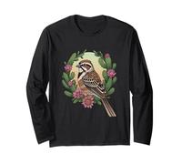 Colorado Lark - Festone con uccellino circondato da un bicchiere color porpor Maglia a Manica