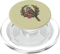 Colorado Lark - Festone con uccellino circondato da un bicchiere color porpor PopSockets PopGrip per MagSafe