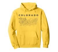 Colorado paesaggio montano Souvenir Montagne Rocciose Arte Felpa con Cappuccio