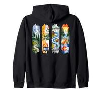 Colorado Pride Landmarks Natura Animali Viaggio Souvenir Stato Felpa con Cappuccio