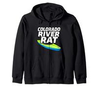 Colorado River Rat Kayak Whitewater Rafting Felpa con Cappuccio