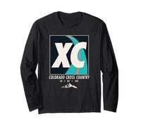 Colorado - Runner da Montagna Cross Country Art Vintage XC Maglia a Manica