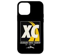 Colorado Running Mountain Trail Art Vintage XC Escursioni Custodia per iPhone 12 mini