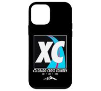 Colorado Running Mountain Trail Art Vintage XC Escursioni Custodia per iPhone 12 mini