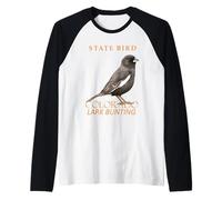 Colorado Territory Bird The Allodola bandierine Maglia con Maniche Raglan