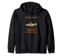 Colorado Territory Fish La trota Greenback Felpa con Cappuccio