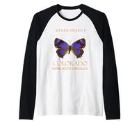 Colorado Territory Insetto La Farfalla Hairstreak Maglia con Maniche Raglan