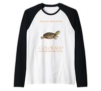 Colorado Territory Rettile Western Painted Turtle Hatchling Maglia con Maniche Raglan