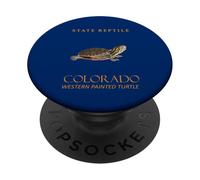Colorado Territory Rettile Western Painted Turtle Hatchling PopSockets PopGrip Adesivo