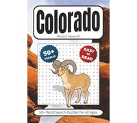 Colorado Word Search Book: Puzzles With Easy to Read Print about The Centennial State | 6x9 inches 110 pages | Gift for Vacations, Holidays, Leisure