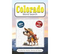 Colorado Word Search Games: Puzzles With Easy to Read Print about The Cities, Landmarks, & More | 6x9 inches 110 pages | Gift for Vacations, Holidays, Leisure