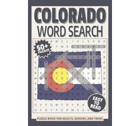 Colorado Word Search Puzzle Book: Word Searches with Easy to Read Print about Colorado, US state of Colorado, Colorado Travel and More | 6x9 inches, ... Gift for Vacations, Holidays and Relaxation