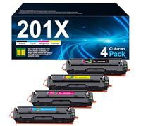 Coloran 201X 201A CF400X Compatibili per Toner HP 201X CF400X CF400A CF401X CF402X CF403X per Color LaserJet Pro MFP M277dw M252dw M277n N252n N274n M277 M252 (Nero Ciano Magenta Giallo, 4-Pack)
