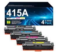 Coloran 415A Toner Con Chip Compatibili per HP 415A 415X W2030A W2030X per Laserjet Pro MFP M479fdw M479dw M479fdn M479fnw M454dw M454dn (Nero Ciano Magenta Giallo, 4-Pack)