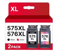 Coloran PG-575XL CL-576XL Cartucce Sostituzione per Canon 575 576 XL per PIXMA TS3550i TS3551i TR4750i TR4751i (1 Nero, 1 Tri-Colore)
