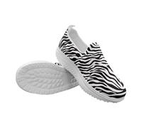 Coloranimal Mocassini con plateau da donna scarpe da passeggio da donna con zeppa e plateau, scarpe da ginnastica antiscivolo con fondo a dondolo spesso, Zebra, 38 EU