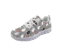 Coloranimal Scarpe da ginnastica da donna, leggere, da corsa, camminata, in rete d'aria, scarpe da tennis, Infermiera gatto carino, 39 EU