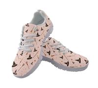Coloranimal Scarpe da ginnastica da donna per Halloween, con lacci, comode, a tema Halloween, per fitness, con suola antiscivolo, Scopa Cappello Strega, 37 EU