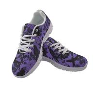 Coloranimal Scarpe da ginnastica leggere da donna, scarpe da passeggio per Halloween, scarpe da corsa, leggere, traspiranti, alla moda, per attività all'aperto, Halloween Spider Web Corvo, 36 EU