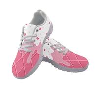 Coloranimal Scarpe da passeggio da donna, con lacci, sportive, comode, sportive, allenamento, scarpe da ginnastica alla moda, Gelato Amore Cuore, 40 EU