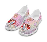 Coloranimal Scarpe da passeggio da donna, mocassini, scarpe da ginnastica in rete, leggere, per l'estate e tutti i giorni, Medico Infermiera Cartone Anim, 40 EU