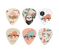 Coloranimal - Set di 6 plettri per chitarra in celluloide You Are Awesome Sloth,Cute Brath Gift Print Premuim Pickpler per chitarra acustica elettrica