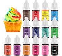 Colorante Alimentare Gel 14 Colori - Waysroma Altamente Concentrato Coloranti Alimentari Gel Food Coloring per Cuocere Torte, Macarons, Glassa, Fondente, Biscotti, Ciambelle